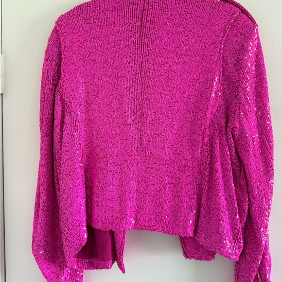 Generation Love Hot Pink Sequin Jacket - Picture 4 of 5